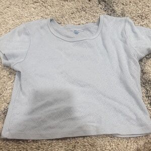 Brandy Melville Sky Blue Knit Top